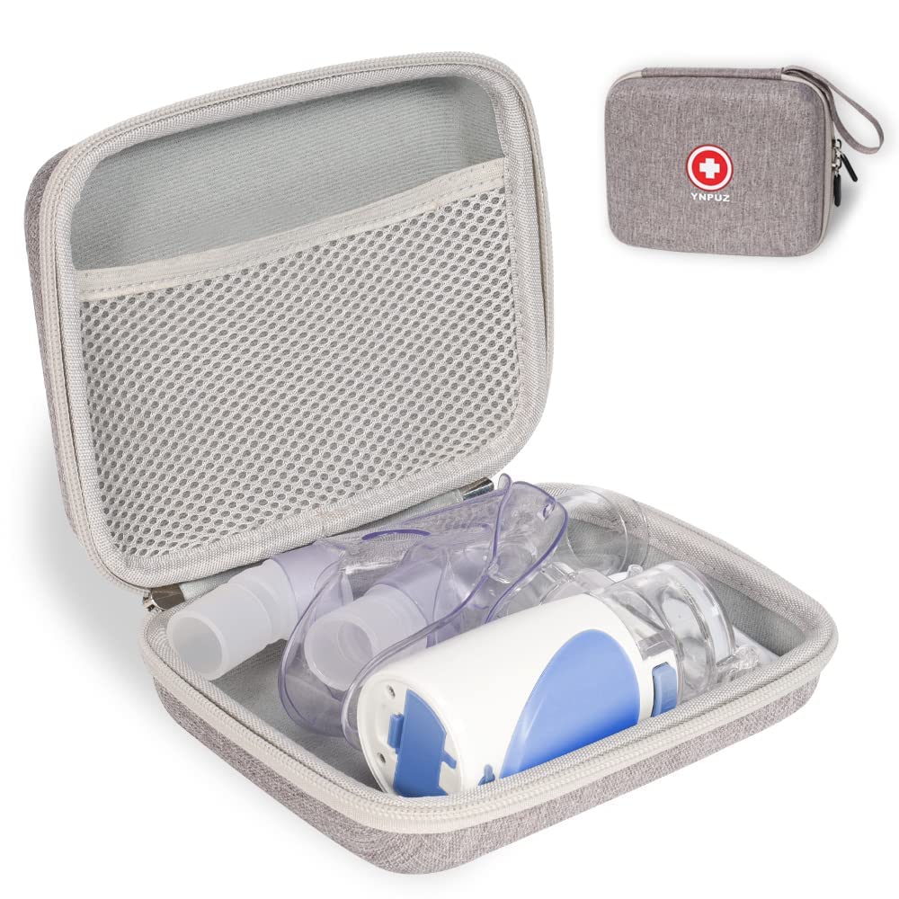 Ynpuz Hard Travel Case for Asthma Inhaler Spacer Grey (Case Only)
